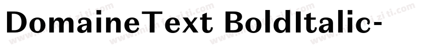 DomaineText BoldItalic字体转换